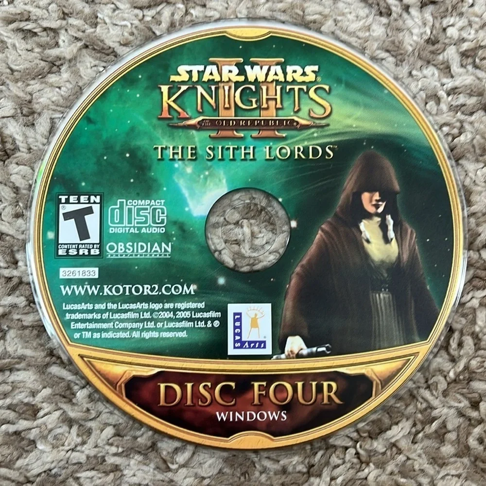 Star Wars Knights PC Games The Sith Lords - Set of 4